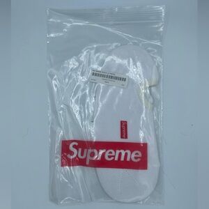 Supreme White No-Show Socks